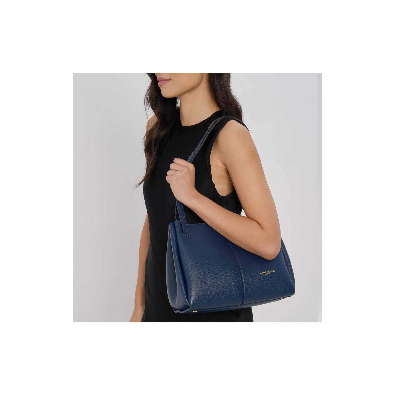 Lancaster Sierra Haus Sac Cabas 3 Compartiments 538-010 Bleu Fonce