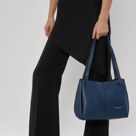 Lancaster Sierra Haus Tote Bag 3 Compartments 538-010 Navy Blue