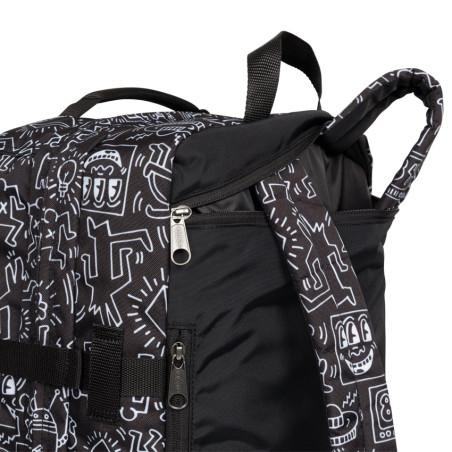 Eastpak x Keith Haring Travelpack 6z2 Black Travel Bag