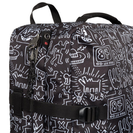 Eastpak x Keith Haring Travelpack 6z2 Black Travel Bag