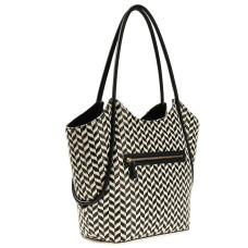 Guess Tessi Shopping Bag and Pouch 2-in-1 Black Multi