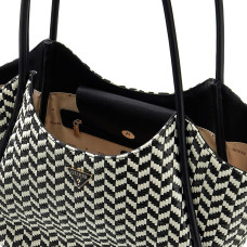 Guess Tessi Shopping Bag and Pouch 2-in-1 Black Multi