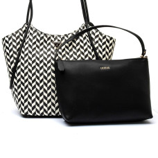 Guess Tessi Shopping Bag and Pouch 2-in-1 Black Multi