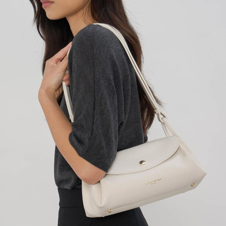 Lancaster Accordion Double Tote Bag 470-88 Ecru In Beige