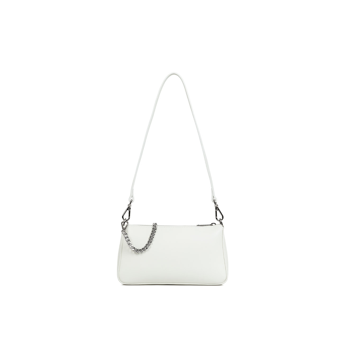 Lancaster Suave Even Baguette Satchel Trotteur 433-14 Off-White