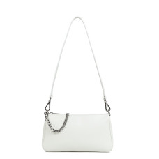 Lancaster Suave Even Baguette Satchel Trotteur 433-14 Off-White