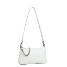 Lancaster Suave Even Baguette Satchel Trotteur 433-14 Off-White