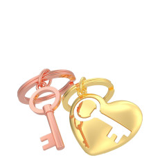 Metalmorphose Keychain Heart Key