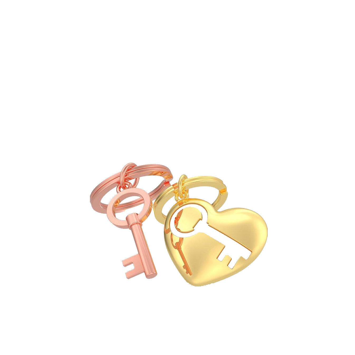 Metalmorphose Keychain Heart Key