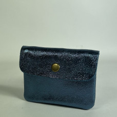 Farfouillette Compact Coin Purse Leather PM Blue