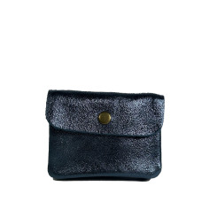 Farfouillette Compact Coin Purse Leather PM Blue
