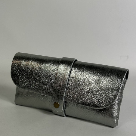 Farfouillette Glasses Case Shiny Silver