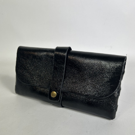 Farfouillette Etui A Lunettes Brillant Noir côté