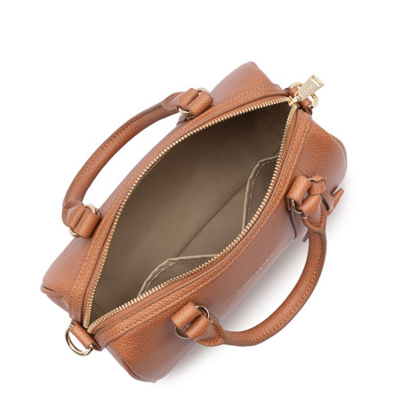 Lancaster Milano Ana Sac Polochon Cuir 547-102 Gold ouvert