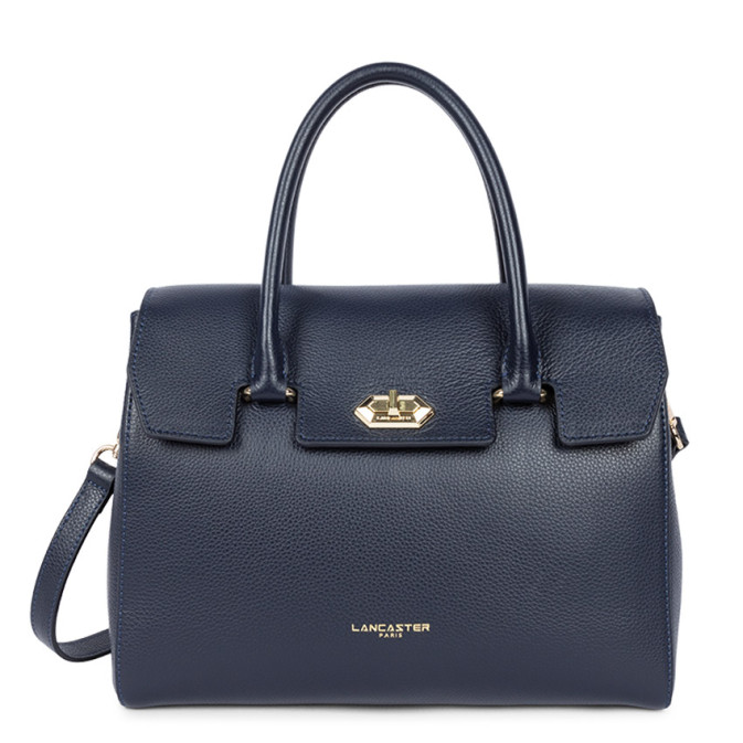 Lancaster Milano Handbag Tote 547-56 Navy Blue