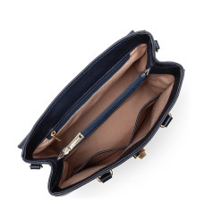 Lancaster Milano Handbag Tote 547-56 Navy Blue