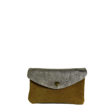 Farfouillette Large Leather Wallet Camel / Gold