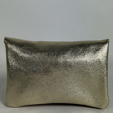 Farfouillette Large Leather Wallet Camel / Gold