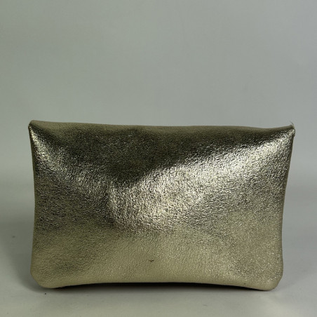 Farfouillette Large Suede Wallet Pale Pink / Gold