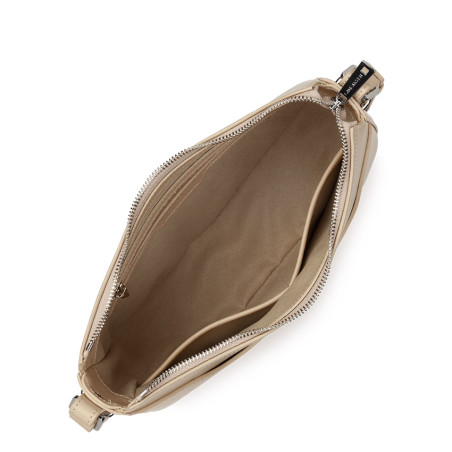 Lancaster Suave Ace Demi Lune Bag 433-28 Beige