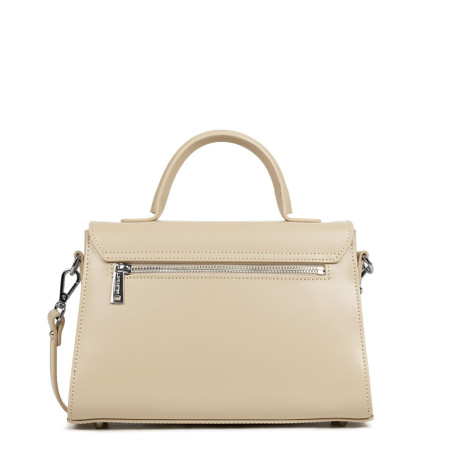 Lancaster Suave Even Leather Handbag 433-17 Beige