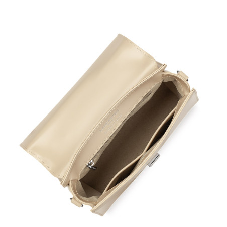 Lancaster Suave Even Leather Handbag 433-17 Beige
