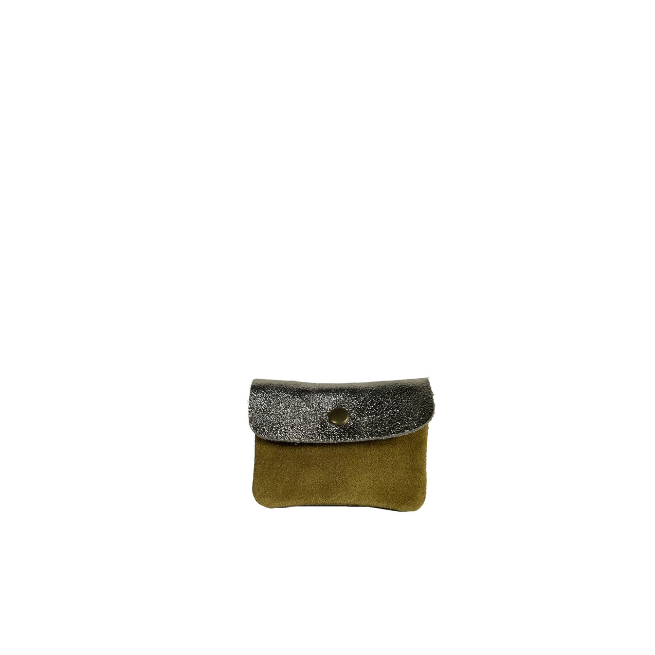 Farfouillette Small Suede Wallet Camel / Gold