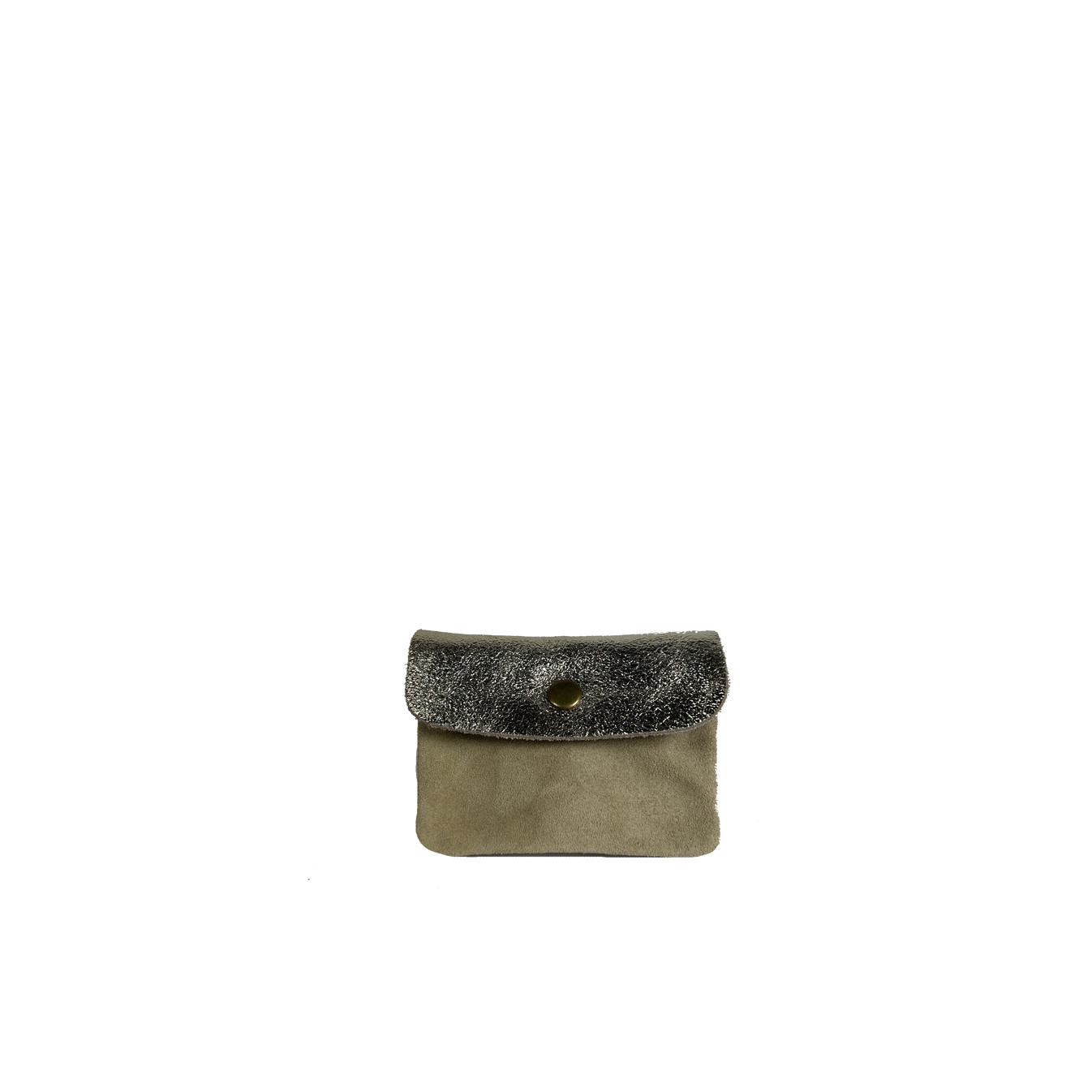 Farfouillette Small Leather Coin Purse / Gold