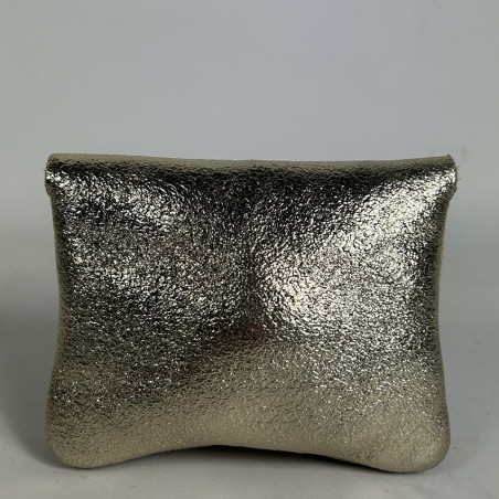 Farfouillette Small Leather Coin Purse / Gold