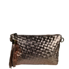 Farfouillette Bridal Wristlet Braided and Shiny Leather