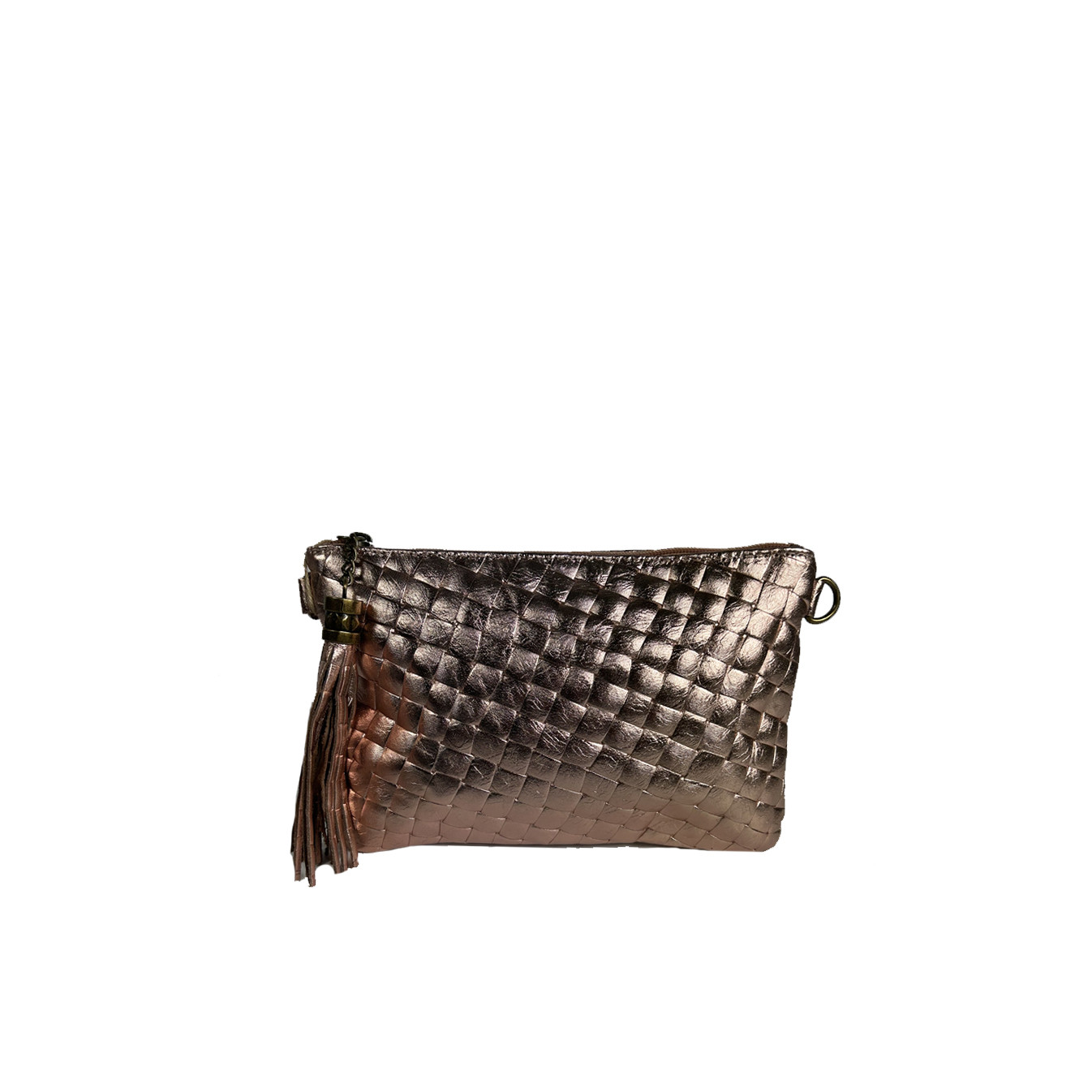 Farfouillette Bridal Wristlet Braided and Shiny Leather