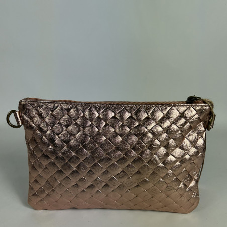 Farfouillette Bridal Wristlet Braided and Shiny Leather