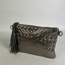Farfouillette Woven and Shiny Leather Wedding Pouch