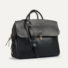 Bleu de Chauffe Zeppo Solo 1-Compartment Business Briefcase Black