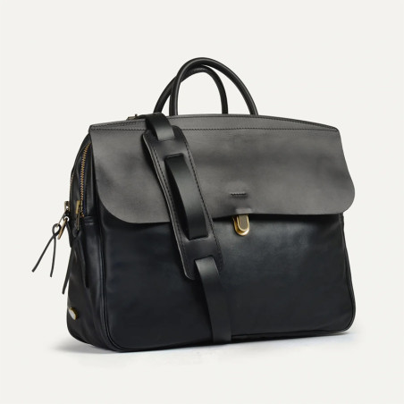 Bleu de Chauffe Zeppo Solo 1-Compartment Business Briefcase Black