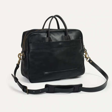 Bleu de Chauffe Zeppo Solo 1-Compartment Business Briefcase Black