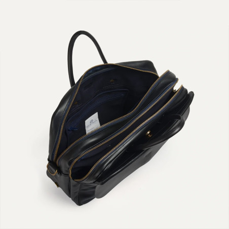 Bleu de Chauffe Zeppo Solo 1-Compartment Business Briefcase Black