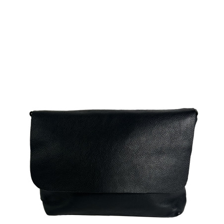 Farfouillette Large Crossbody Bag with Flap and Grainy Faux Leather...