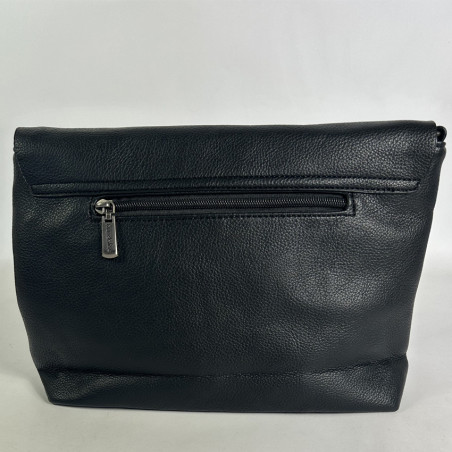 Farfouillette Large Crossbody Bag with Flap and Grainy Faux Leather...
