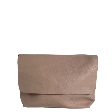 Farfouillette Large Crossbody Bag with Flap and Grainy Faux Leather...