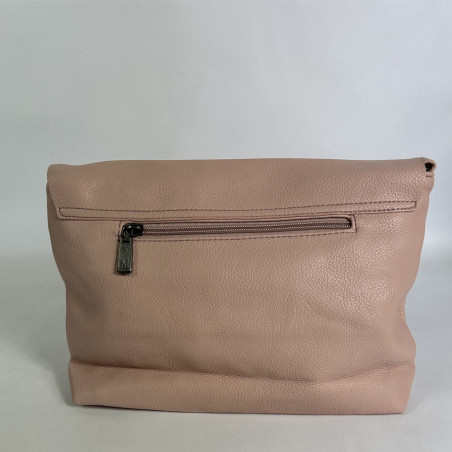 Farfouillette Large Crossbody Bag with Flap and Grainy Faux Leather...