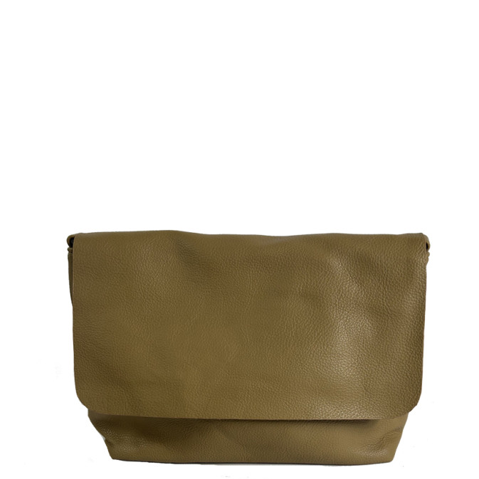 Farfouillette Large Crossbody Bag with Flap and Grainy Faux Leather...