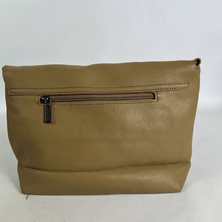 Farfouillette Large Crossbody Bag with Flap and Grainy Faux Leather...