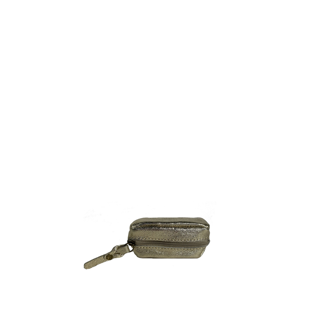 Farfouillette Petit Porte-Monnaie Effet Froissé Brillant Doré