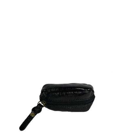 Farfouillette Small Crumpled Shiny Leather Coin Purse