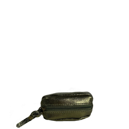 Farfouillette Small Crumpled Shiny Leather Coin Purse