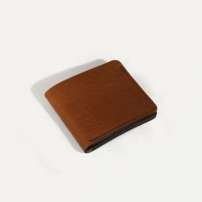 Bleu De Chauffe Pèze Italian Leather Wallet Amber Brown