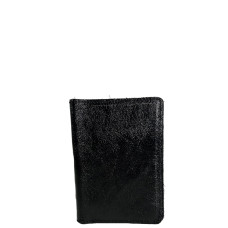 Shiny Crumpled Leather Vertical Pencil Holder