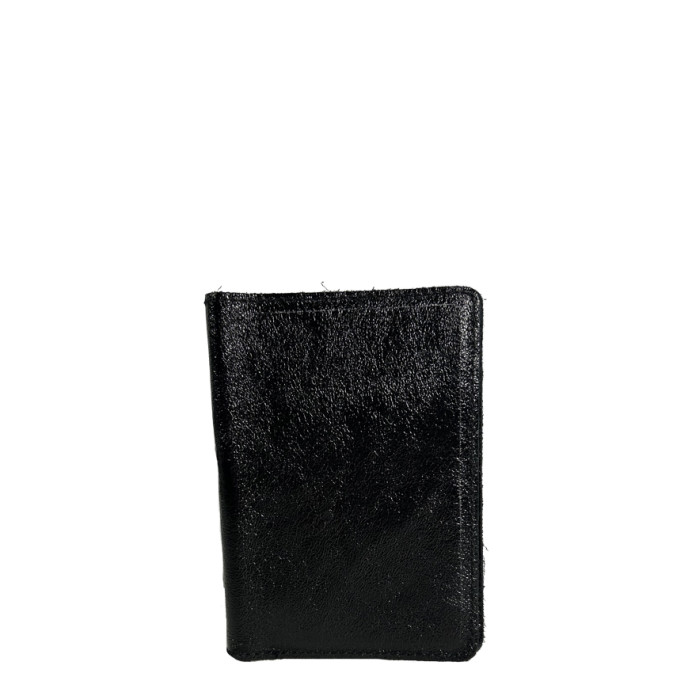 Shiny Crumpled Leather Vertical Pencil Holder