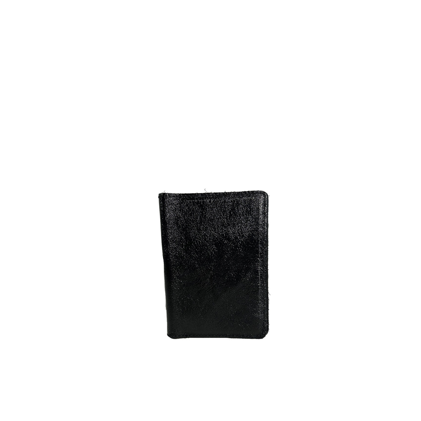 Shiny Crumpled Leather Vertical Pencil Holder
